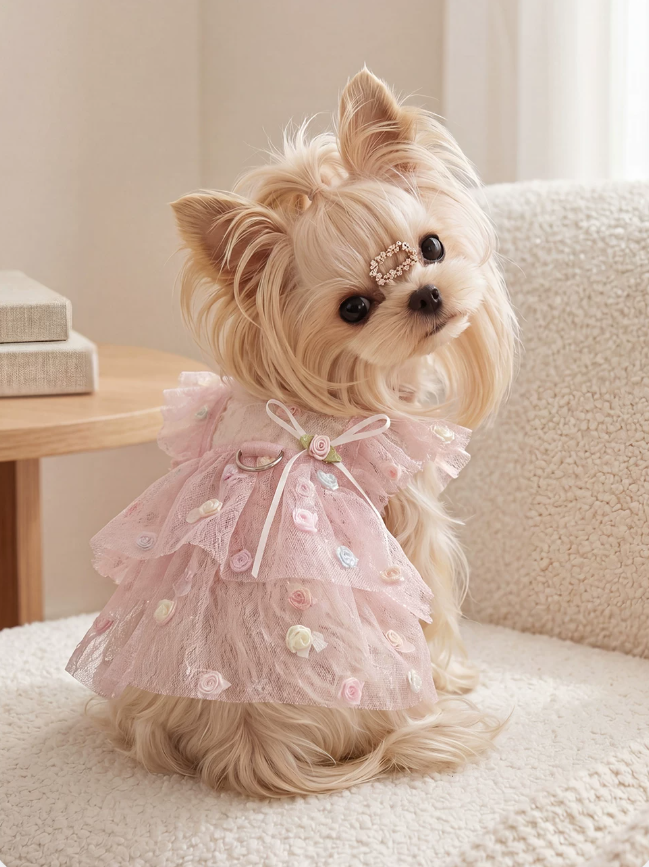 Yorkshire Terrier Airy Mesh Sun-Proof Fairy Dress