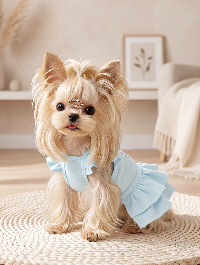 Butterfly Sleeve Pet Princess Dress Couture