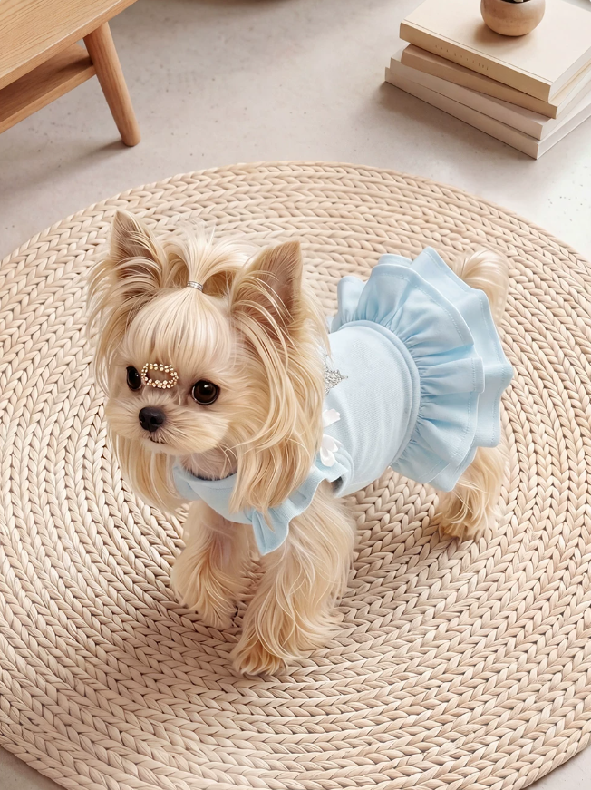 Butterfly Sleeve Pet Princess Dress Couture