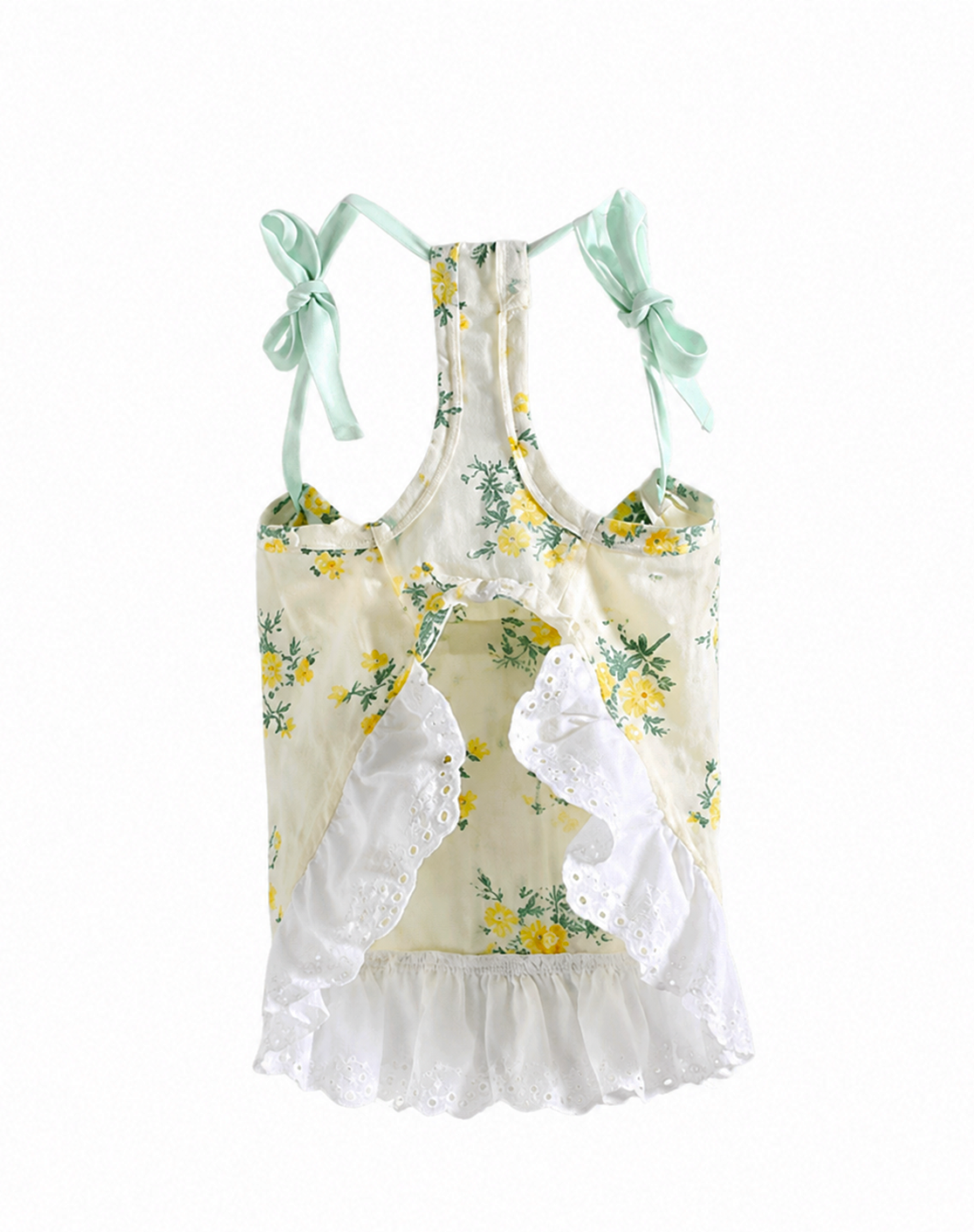 Ditsy Floral Summer Suspender Puppy Dress