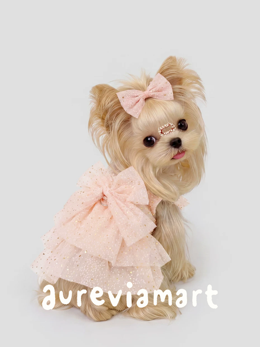 Classic Lace Princess Dress for Small Breeds
