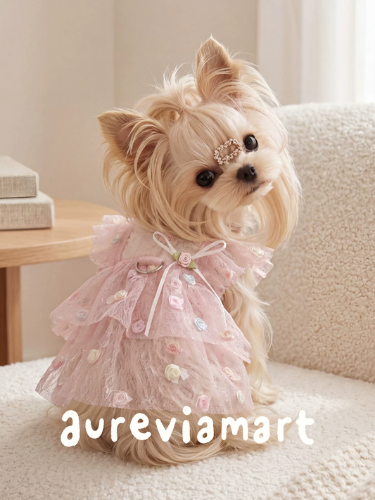 Yorkshire Terrier Airy Mesh Sun-Proof Fairy Dress