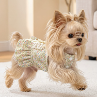 Romantic Floral Suspender Mini Dog Dress