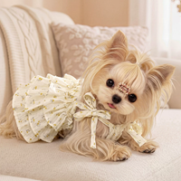 Puffy Suspender Floral Garden Puppy Dress