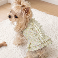 Romantic Floral Suspender Mini Dog Dress