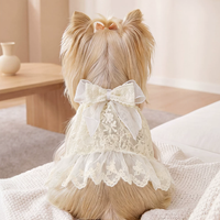 Elegant Lace Suspender Ceremony Pet Dress