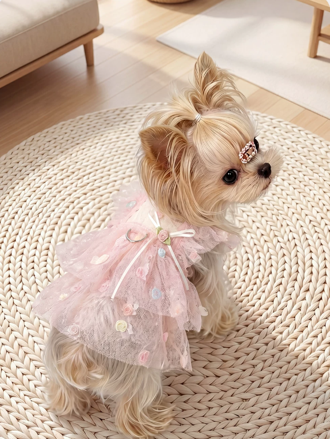 Yorkshire Terrier Airy Mesh Sun-Proof Fairy Dress