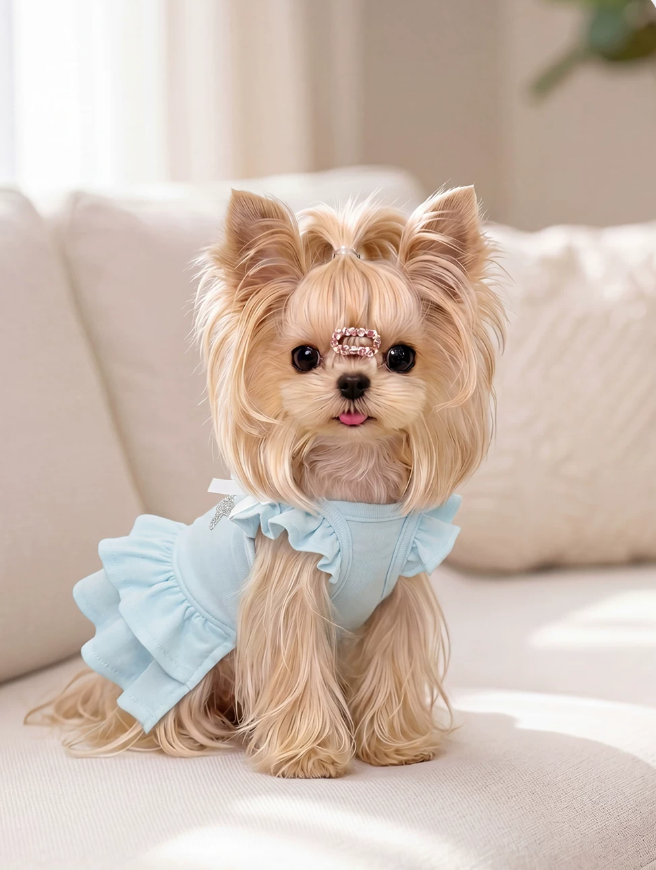 Butterfly Sleeve Pet Princess Dress Couture
