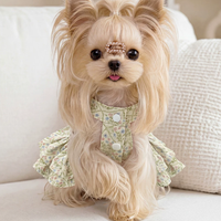 Romantic Floral Suspender Mini Dog Dress