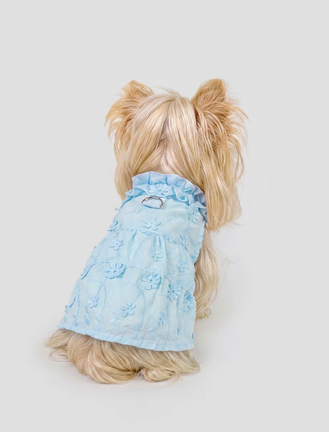 2026 Pet Couture Ruffle Hem Princess Dress
