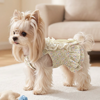 Romantic Floral Suspender Mini Dog Dress