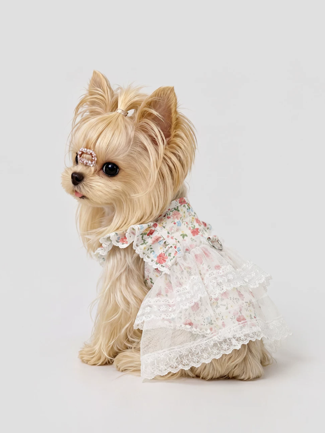 Floral Garden Walk Harness Puppy Dress