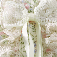 Romantic Floral Suspender Mini Dog Dress