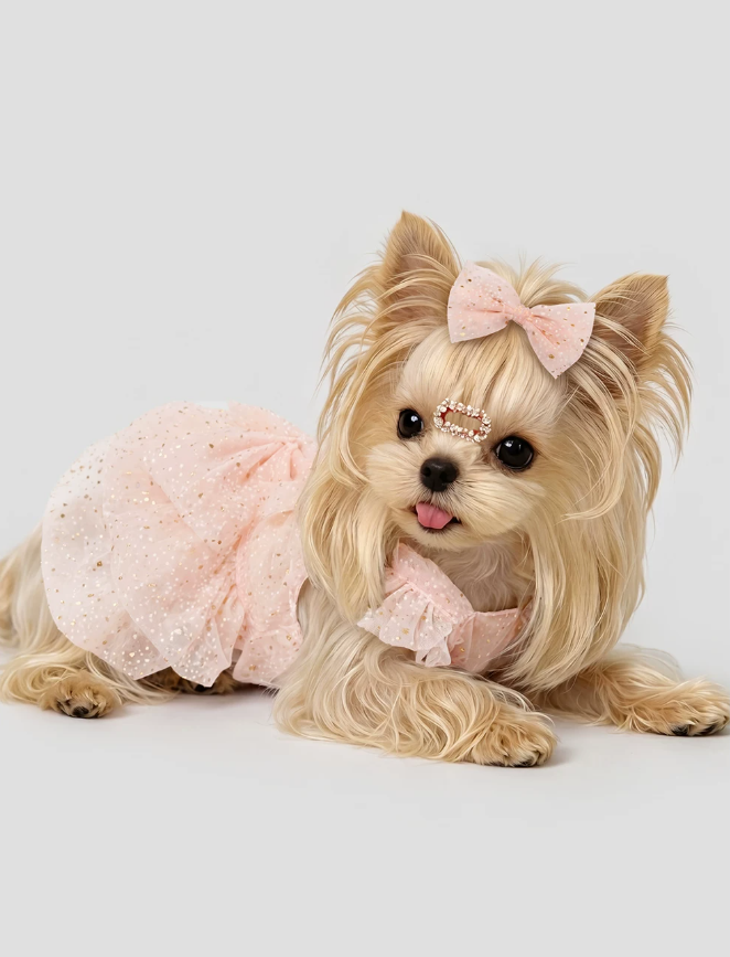 Classic Lace Princess Dress for Small Breeds