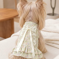 Romantic Floral Suspender Mini Dog Dress