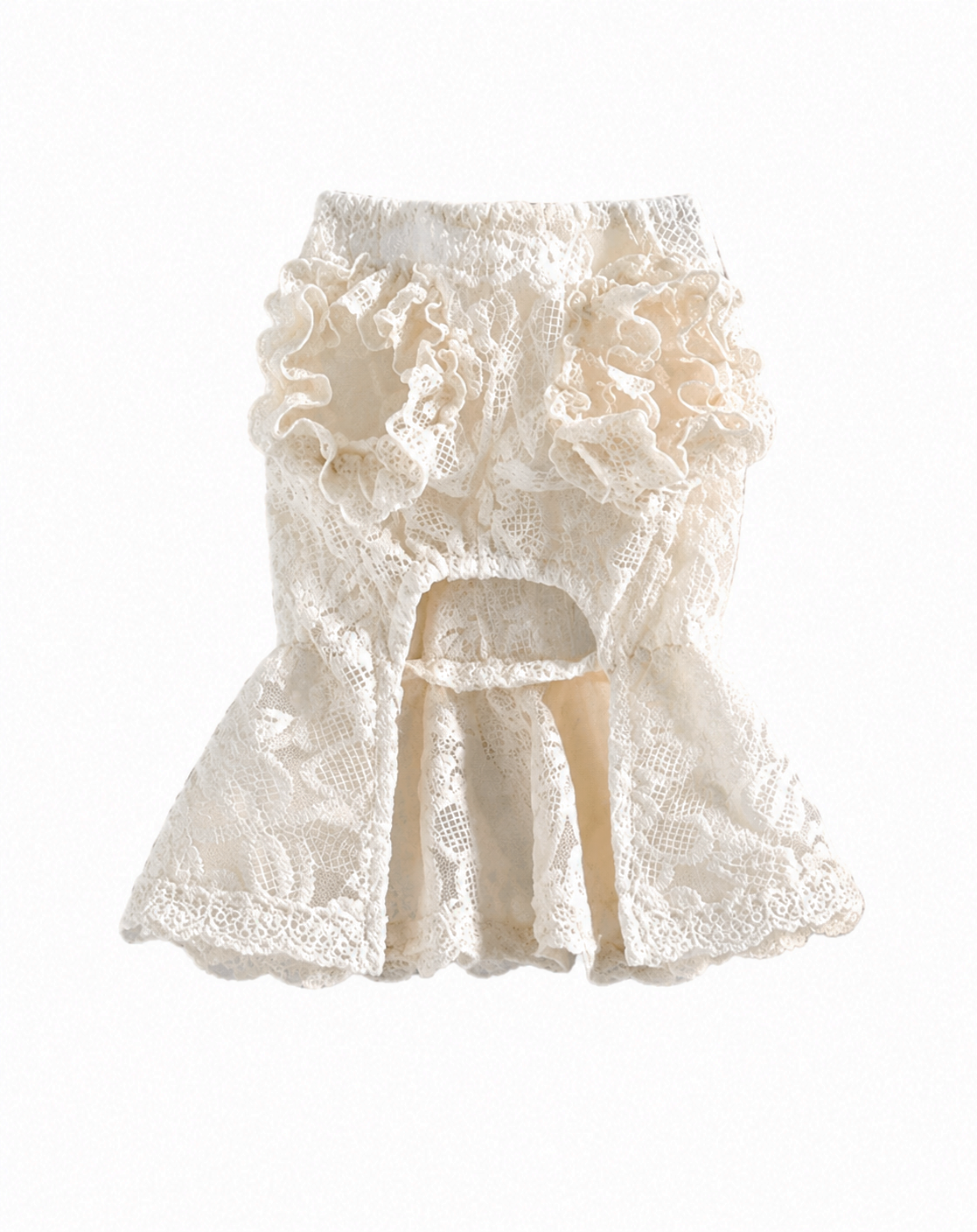 Lace Bridal-Inspired Puppy Gown