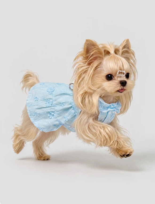2026 Pet Couture Ruffle Hem Princess Dress