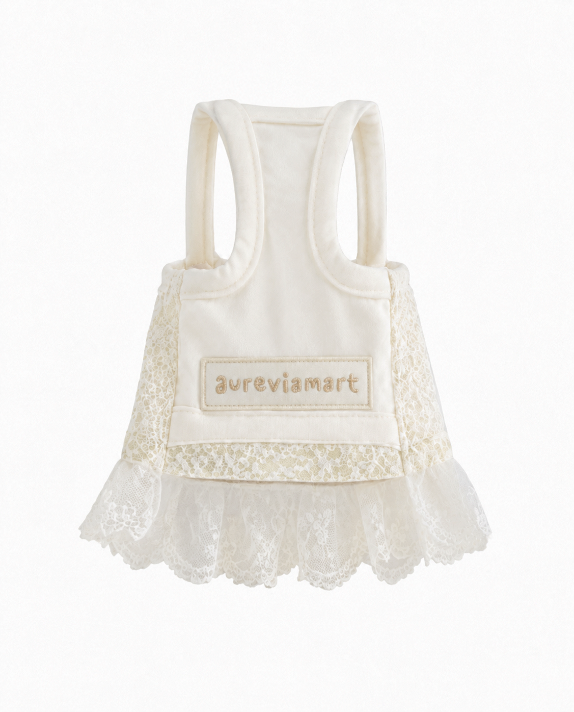 Elegant Lace Suspender Ceremony Pet Dress