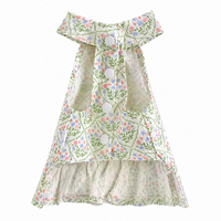 Romantic Floral Suspender Mini Dog Dress