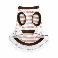 Striped Ruffle Tank Dress for Small Dogs